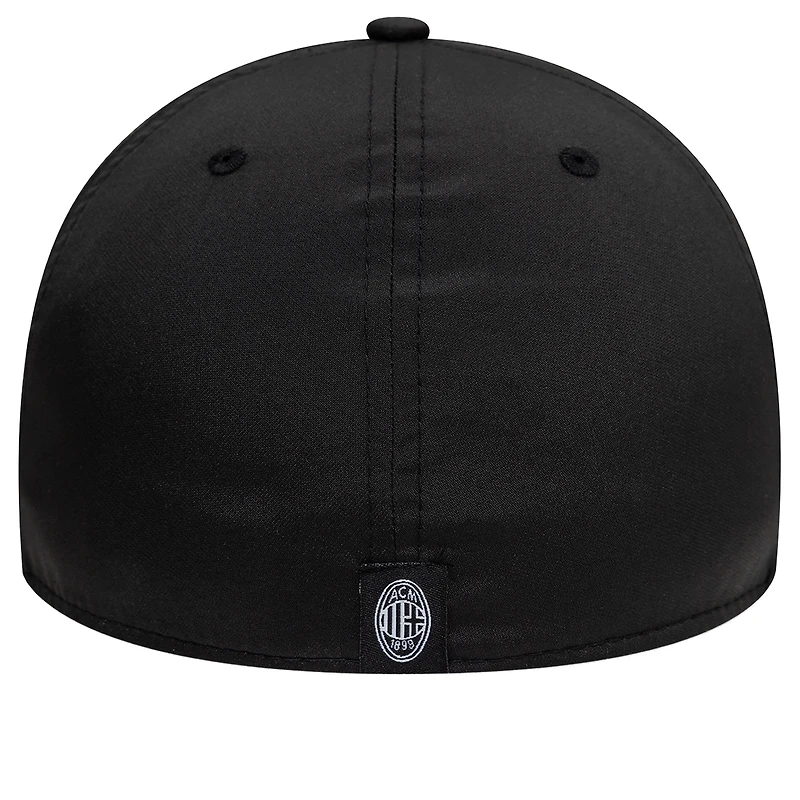 Men's New Era Black AC Milan Recycled Rubber 39THIRTY Fitted Hat