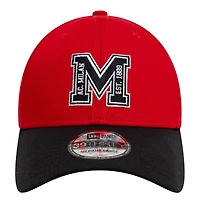 Men's New Era Red AC Milan M Logo 39THIRTY Fitted Hat