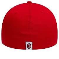 Men's New Era Red AC Milan M Logo 39THIRTY Fitted Hat