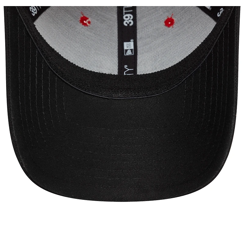 Men's New Era Red AC Milan M Logo 39THIRTY Fitted Hat