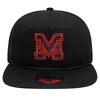 Men's New Era Black AC Milan M Logo Golfer Snapback Hat