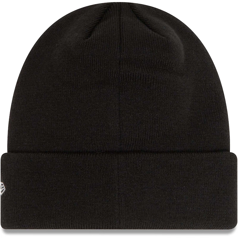 Men's New Era Black AC Milan Wordmark Cuffed Knit Hat