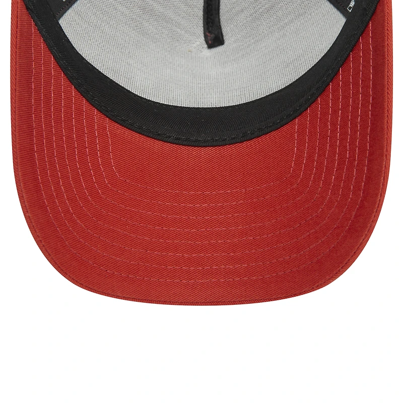 Men's New Era Brown AC Milan 9FORTY A-Frame Trucker Adjustable Hat