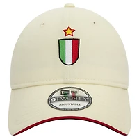 Men's New Era Cream AC Milan 1993 9TWENTY Adjustable Hat