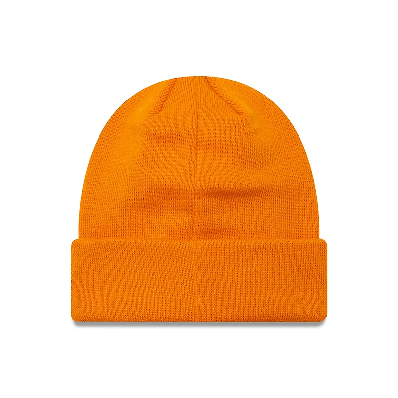 Bonnet en tricot à revers orange AC Milan New Era pour homme