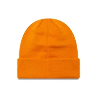 Bonnet en tricot à revers orange AC Milan New Era pour homme