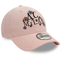 Casquette réglable rose AC Milan Needle Cord Doodle 9FORTY New Era pour homme