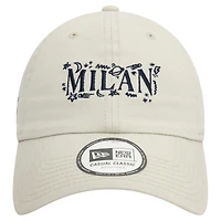 Men's New Era Tan AC Milan Scribble 9TWENTY Adjustable Hat