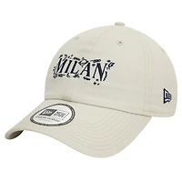 Men's New Era Tan AC Milan Scribble 9TWENTY Adjustable Hat