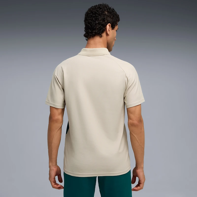 Men's Puma  Beige AC Milan Pumatech Polo
