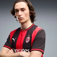 Men's Puma  Black/Red AC Milan 2026/27 Home On-Field Authentic Jersey