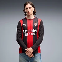 Men's Puma  Black/Red AC Milan 2026/27 Home Replica Long Sleeve Jersey