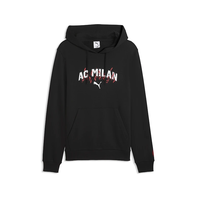 Men's Puma  Black AC Milan ftblCulture Hoodie