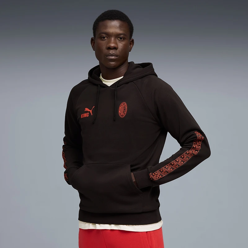 Men's Puma  Black AC Milan King Hoodie