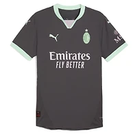 Men's Puma Christian Pulisic Charcoal AC Milan 2024/25 Third Authentic Player Jersey