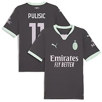 Maillot de joueur réplique Puma Christian Pulisic Anthracite AC Milan 2024/25 pour homme