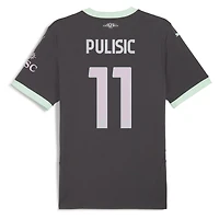 Men's Puma Christian Pulisic Charcoal AC Milan 2024/25 Third Replica Player Jersey