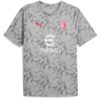 Men's Puma Gray AC Milan 2025/26 Pre-Match Training Jersey