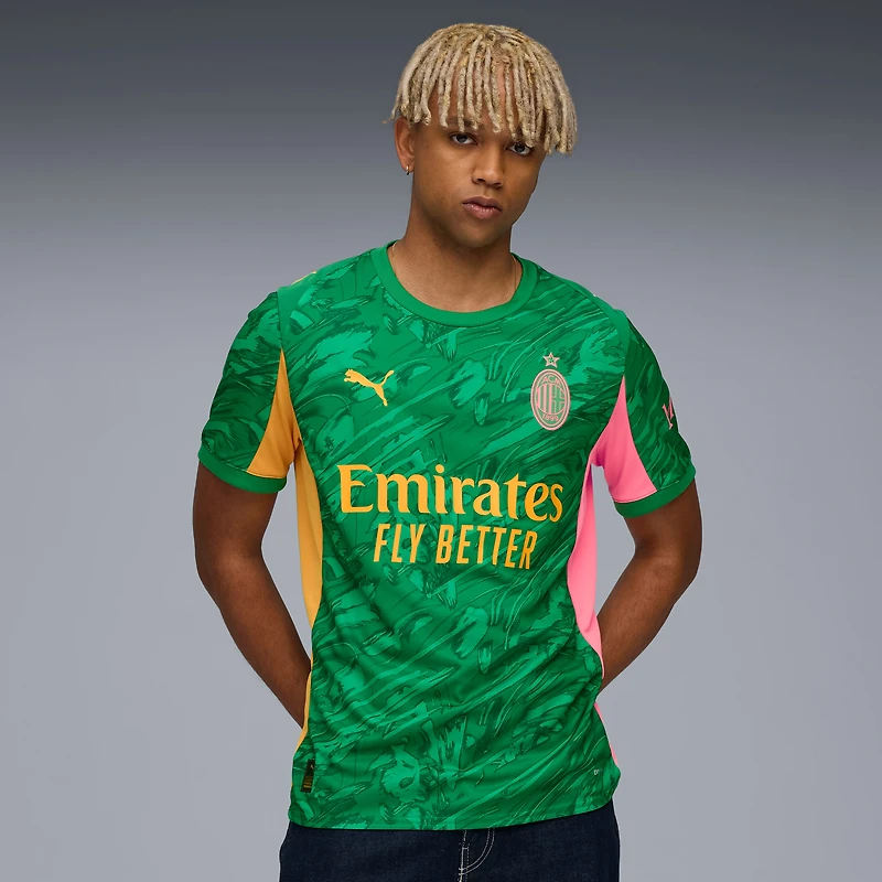 Men's Puma Green AC Milan 2025/26 Replica Goalkeeper Jersey