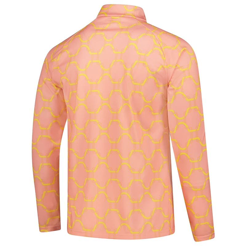 Men's Puma Light Orange AC Milan 2025/26 Pre-Match dryCell Quarter-Zip Top