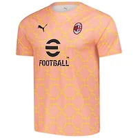 Men's Puma Light Orange AC Milan 2025/26 Pre-Match dryCell Training Jersey