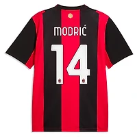 Maillot Puma Luka Modrić pour homme, noir/rouge, réplique domicile de l'AC Milan 2026/27