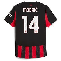 Men's Puma Luka Modric Red AC Milan 2025/26 Home Authentic Jersey