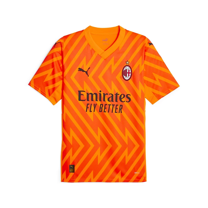 Maillot de gardien but Puma AC Milan 2023/24 Replica à manches courtes pour homme, orange