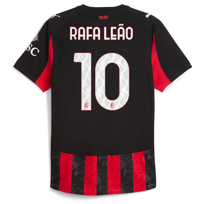 Men's Puma Rafael Leão Red AC Milan 2025/26 Home Authentic Player Jersey