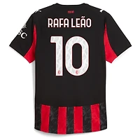 Men's Puma Rafael Leão Red AC Milan 2025/26 Home Authentic Player Jersey