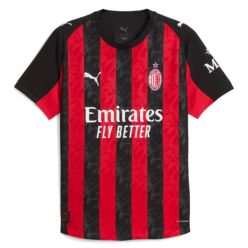 Men's Puma  Red AC Milan 2025/26 Home Authentic Jersey