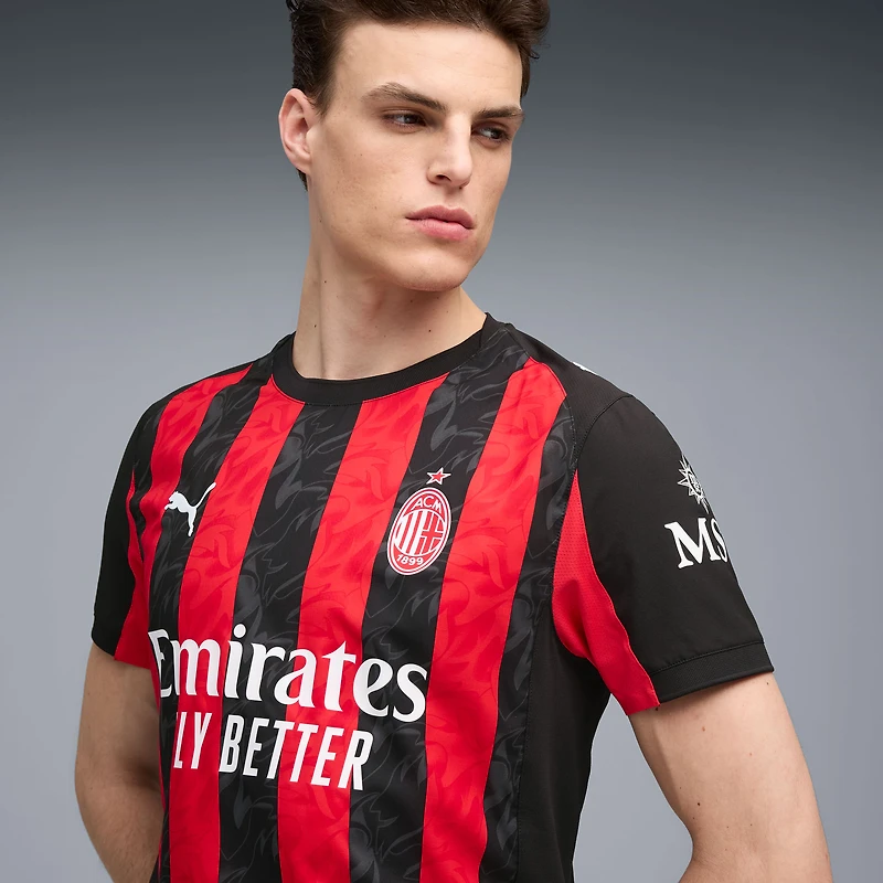 Men's Puma  Red AC Milan 2025/26 Home Authentic Jersey