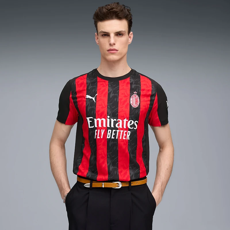 Men's Puma  Red AC Milan 2025/26 Home Authentic Jersey