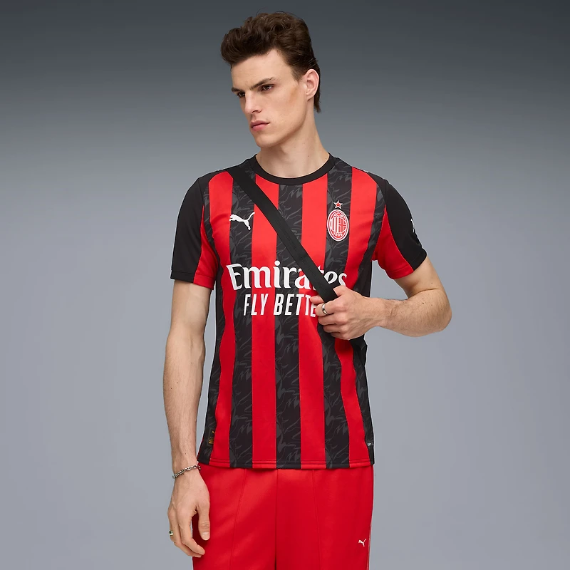 Maillot Puma rouge domicile AC Milan 2025/26 pour homme