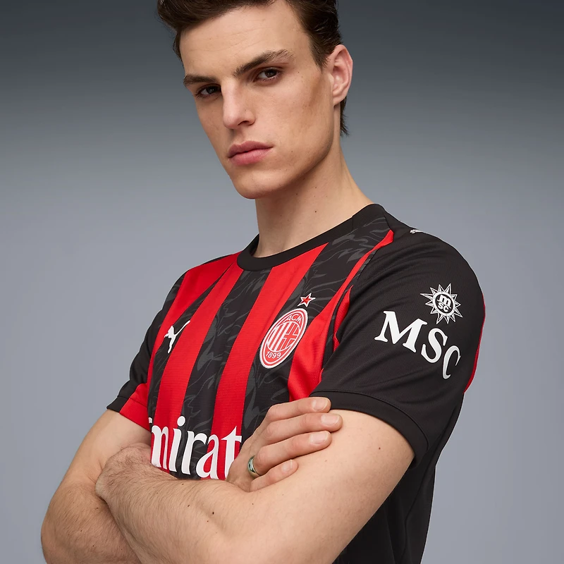 Maillot Puma rouge domicile AC Milan 2025/26 pour homme