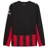 Men's Puma  Red AC Milan 2025/26 Home Replica Long Sleeve Jersey