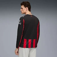 Men's Puma  Red AC Milan 2025/26 Home Replica Long Sleeve Jersey