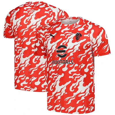 Men's Puma Red AC Milan 2025/26 Pre-Match dryCell Training Jersey