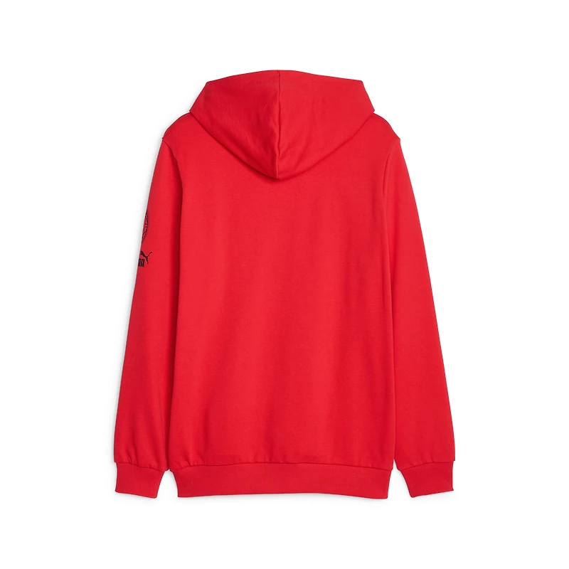 Men's Puma  Red AC Milan FtblCore Graphic Pullover Hoodie