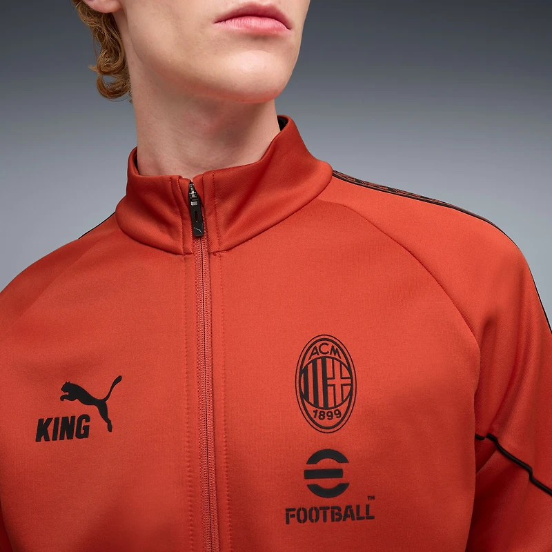 Men's Puma  Red AC Milan King Anthem dryCELL Full-Zip Jacket