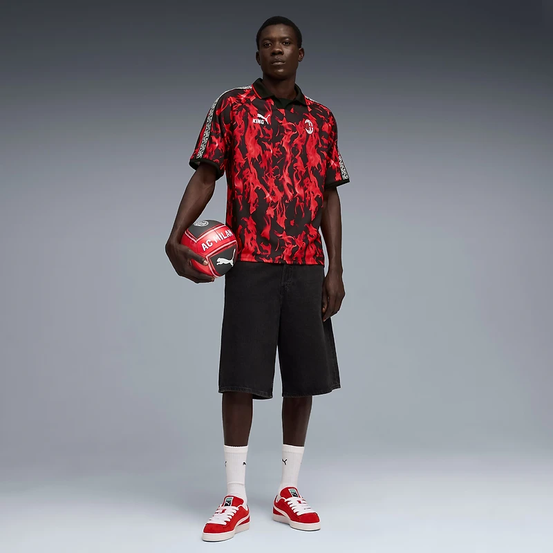 Men's Puma  Red AC Milan King Retro Jersey
