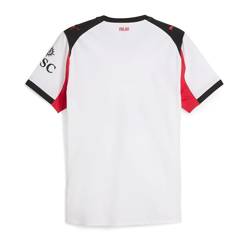 Men's Puma  White AC Milan 2025/26 Away Authentic Jersey