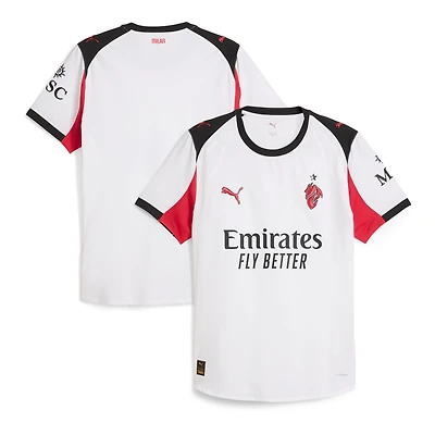 Men's Puma  White AC Milan 2025/26 Away Authentic Jersey