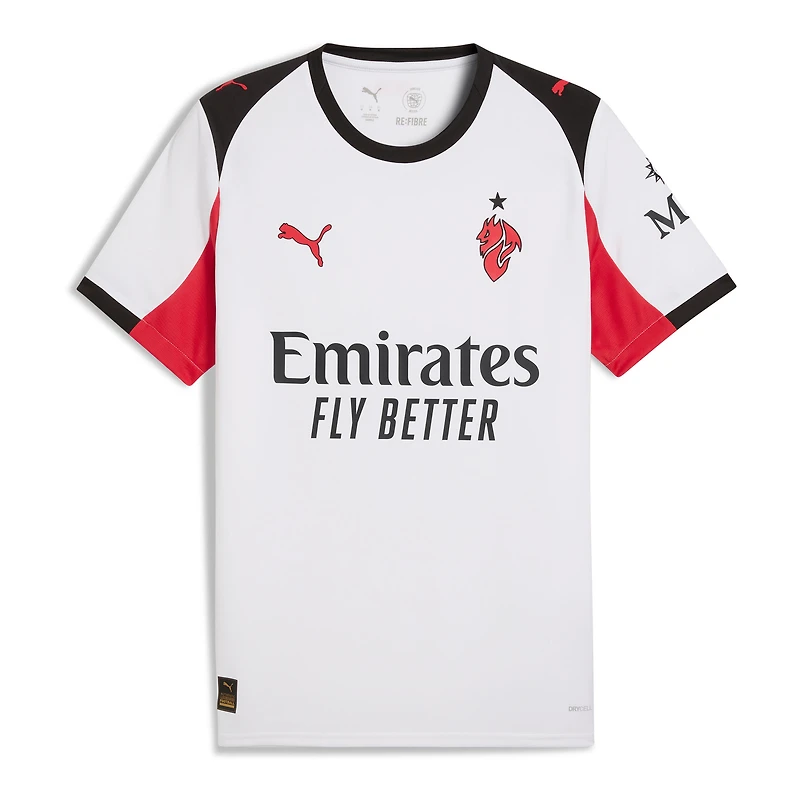 Maillot extérieur Puma blanc AC Milan 2025/26 pour homme