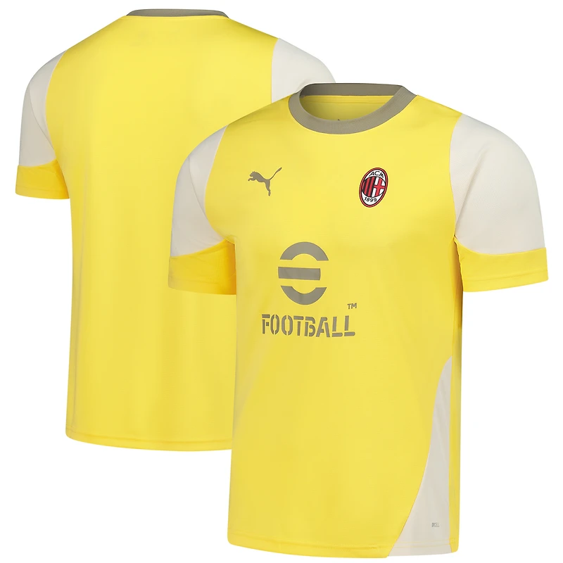 Men's Puma Yellow AC Milan 2025/26 dryCell Training Jersey