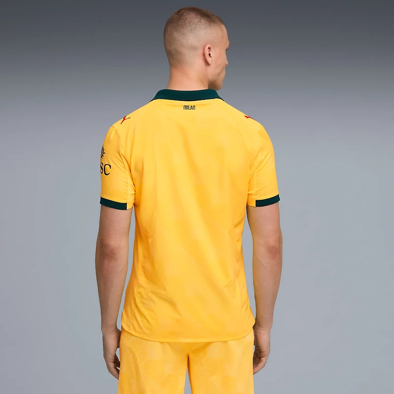 Men's Puma Yellow AC Milan 2025/26 Third Authentic Jersey