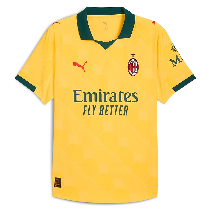 Men's Puma Yellow AC Milan 2025/26 Third Authentic Jersey