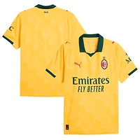 Men's Puma Yellow AC Milan 2025/26 Third Replica Jersey