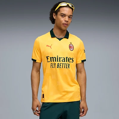 Men's Puma Yellow AC Milan 2025/26 Third Replica Jersey