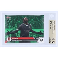 Rafael Leão AC Milan 2024-25 Topps Now Seals Win With Moment Of Magic Green #81 #/99 BGS Authenticated 9.5 Card
